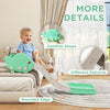 Qaba Toddler Couch Slide for Bed, Sofa, Stairs, Easy Assemble & Storage, for 18-48 Months, Green