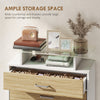 Shoe Cabinet, Slim Shoe Organizer Cabinet with 2 Flip Drawers, Adjustable Shelves, Drawer and Glass Top