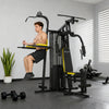 Soozier Multifunction Power Tower for Back, Chest, Arms & Leg Workouts All-in-One Home Gym with Weight Stack and Pulley System for Full Body Training