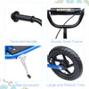 Adjustable Kids Pro Stunt Scooter Children Street Bike Bicycle Ride On with 12” Tire (Blue)