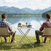Folding Picnic Table 5-Level Height Adjustment, Portable Camping Table for Outdoor Indoor Use 30