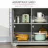 Modern Sideboard, Buffet Cabinet with Storage Cabinets, Drawers and Adjustable Shelves for Living Room, Grey