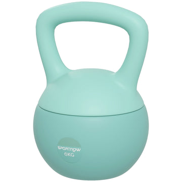 Soozier 13 lb Soft Kettlebell, Sand Filled Weight w/ Grip Handle, Kettlebell Weight for Full Body Workout, Green