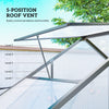 6' x 2.5' Walk-in Polycarbonate Greenhouse Aluminium Green House with Sliding Door, 5-Level Roof Vent, Rain Gutter