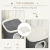 4-Story Cat House for Indoor, Cat Condo with Sisal Scratching Surface, Removable Cushion, 16
