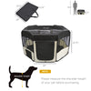 49.2-inch Soft Pet Playpen Folding Dog Pen Outdoor with Bag