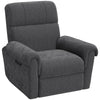 Power Recliner Chair, Fabric Upholstered Recliner Chair with USB Ports, Swivel and Rocking Function, Footrest