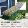 Galvanized Raised Garden Bed Steel Planter Box w/ Rods for Vegetables Flowers Herbs, 82