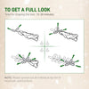6ft Prelit Artificial Pencil Christmas Tree, Snow Flocked Slim Xmas Tree with Warm White LED Lights - Green
