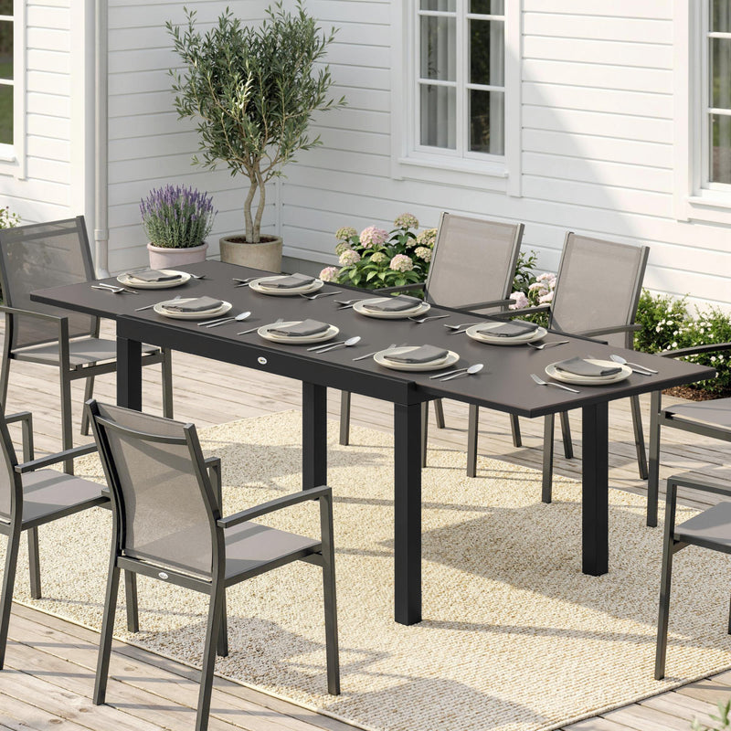 Expandable Outdoor Dining Table, 55