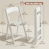 4 Pack Folding Chairs, Foldable Resin Chair with Padded Seat, Portable Indoor Outdoor Seat for Office Events Dining