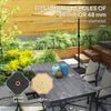 Square Patio Umbrella Base Holder, Outdoor Umbrella Stand, 17.7