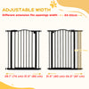 Extra Tall Dog Gate with Door, Pressure Fit, Auto Close, Double Locking for Doorways Hallways Stairs, 29