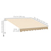 10x8ft Patio Awning Manual Retractable Sun Shade Aluminum Frame