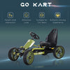 Pedal Go Kart with Adjustable Seat, EVA Tyres, Safety Handbrake, for Ages 3-6 Years Old, Green