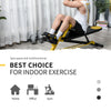 Soozier Adjustable Weight Bench Roman Chair Exercise Training Multi-Functional Hyper Extension Bench Dumbbell Bench Ab Sit up Decline Flat Black and Yellow