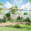 12PCS Pergola Kit, Pergola Brackets with 3-Way & 4-Way Corner Brackets for 4