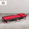 Automotive Z Creeper Seat, 2-in-1 330 lbs Rolling Garage Mechanic Creeper & Stool with Pad, 6 Wheels, Red