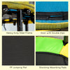 Qaba 4.6FT Trampoline for Kids with Enclosure Net for Ages 3-10, Indoor Outdoor Use, Black