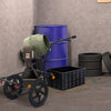 Multi-Functional Bike Trailer Steel Large Bike Luggage Cart Carrier Black