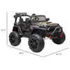 12V Battery-powered Kids Jeep Ride On Police Car with Parental Remote Camouflage