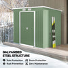 7' x 4' Galvanised Steel Garden Shed, with Foundation Kit -