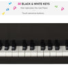 Modern Kids Piano, 30 Keys, Set of 2, Mini Toy for Child, Grand Piano with Music Stand and Bench, Ideal Gift, Black