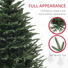 5ft Prelit Artificial Christmas Tree with 542 Tips, Warm White LED Lights, Steel Base, Hinged Xmas Tree, Auto Open