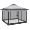 12' x 12' Foldable Pop-up Party Tent Instant Canopy Sun Shade Gazebo Shelter with Steel Frame