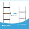 Soozier Trampoline Ladder Steel, 2/3 Steps Outdoor Trampoline Accessories, 43 Inch Length