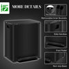 2 x 6.6 Gallon Dual Trash Can with Removable Inner Buckets and Handles for Kitchen, Office, Bathroom, Black