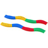 8pcs Balance Beam for Kids, 4 Sensory Pads and 4 Beams with Non-slip Surface & Bottom, Stackable Stepping Stones Kids for Boys Girls 3-6 Years, Multicoloured