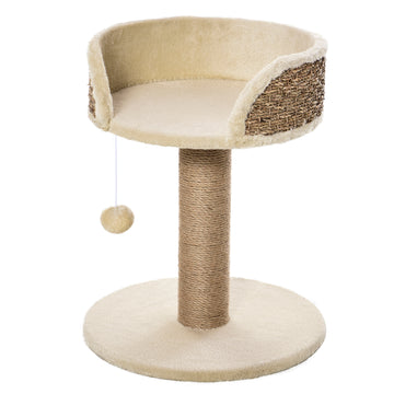 Cat Tree with Scratching Post, Toy Ball, Perch, Small Cat Tower for Indoor Cats - 16