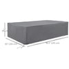 Patio Furniture Covers, Waterproof, Windproof and Anti-UV 300D Oxford Fabric Large Outdoor Furniture Cover for Outdoor Sectional Sofa Set, 97