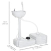 Portable Camping Sink — Hand Wash Station Basin with Recovery Tank, Soap Dispenser and Towel Holder