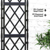 Foldable Garden Trellis, 33.5 x 77.6 Inch Lattice Climbing Support Trellis for Garden, DIY Assembly, Black