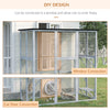 Large Outdoor Catio Enclosure, Weatherproof Cat House with Asphalt Roof,  Wooden Cat Patio Cage with 6 Balanced Platforms, 71