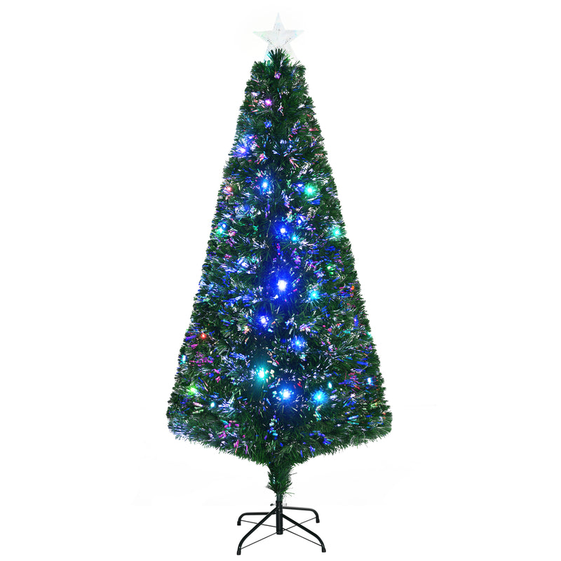 7ft White Christmas Tree Artificial Christmas Tree with 1230 Branch Tips and Metal Stand