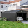 12' x 20' Portable Garage, Heavy Duty Carport Canopy with Ventilation Windows and Large Roll-up Door