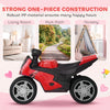 Qaba Balance Bike with Music and Wide Tires Baby Balance Bike for Toddlers 1-3 Years Red