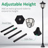 Solar Torch Lights Outdoor Garden Lighting 6 LED Water-Resist Auto On/Off 6 Hours