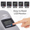 Soozier Portable Mini Pedal Exercise Bike Indoor Cycle Fitness Arm Leg w/ LCD Display, Silver