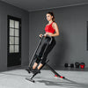 Soozier Foldable Squat Machine for Home Gym, Glute Workout Equipment for Arm, Leg and Glute Training, Red