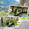 2-in-1 Dog Bike Trailer for Large Dogs, Green