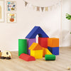 Soozier 11 Piece Soft Play Blocks Kids Climb and Crawl Gym Toy Foam Building Light Colour