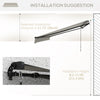 13' x 10' Retractable Awning, 280gsm UV Resistant Sunshade Shelter, for Deck, Balcony, Yard
