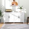 Sideboard Buffet, Storage Cabinet with Barn Door and Adjustable Shelf, TV Stand for TVs up to 65 Inches