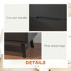 Modern Nightstand, Night Table with 2 Drawers, Bed End Table with Solid Wood Legs for Bedroom
