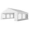 20' x 20' Heavy-duty Large Wedding Tent, Outdoor Carport Garage Party Tent, Patio Gazebo Canopy with Sidewall