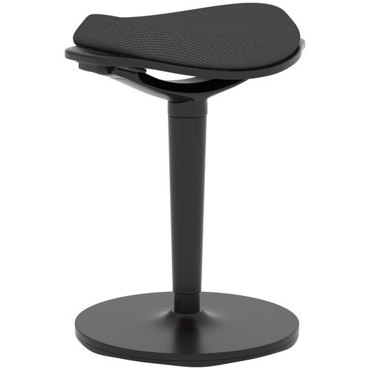 Standing Desk Stool, Ergonomic Wobble Chair, Adjustable Leaning Stool for Office Desks, with Rocking Motion, Black